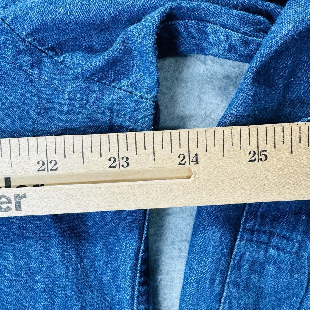 Pendleton Denim-Style Indigo Button-Down Shirt - Picture 6 of 8